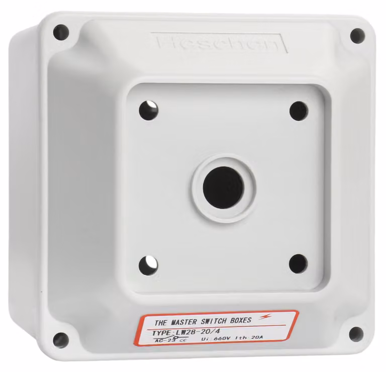 Interruttore principale per quadro esterno, modello LW28-20/4, 660 V, 20 A, grado di protezione IP65