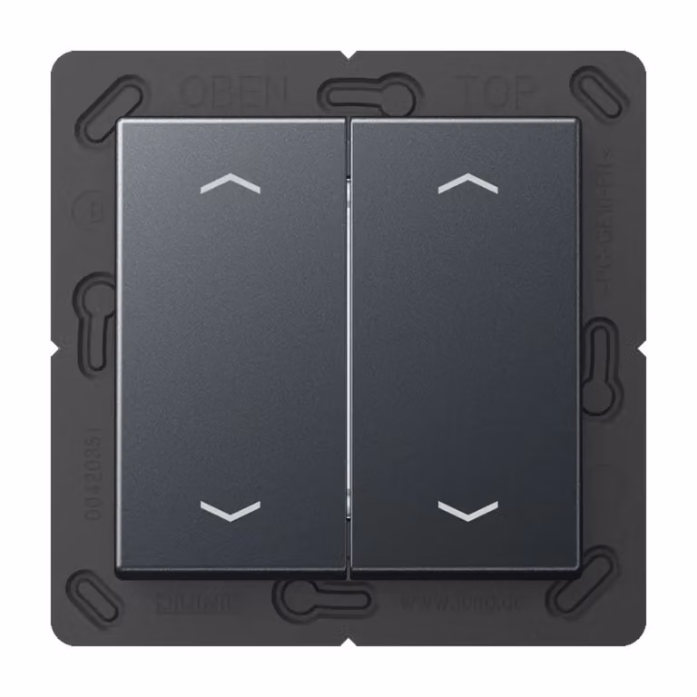 Jung ENOA595MPANM Trasmettitore da parete wireless EnOcean con simboli, antracite opaco
