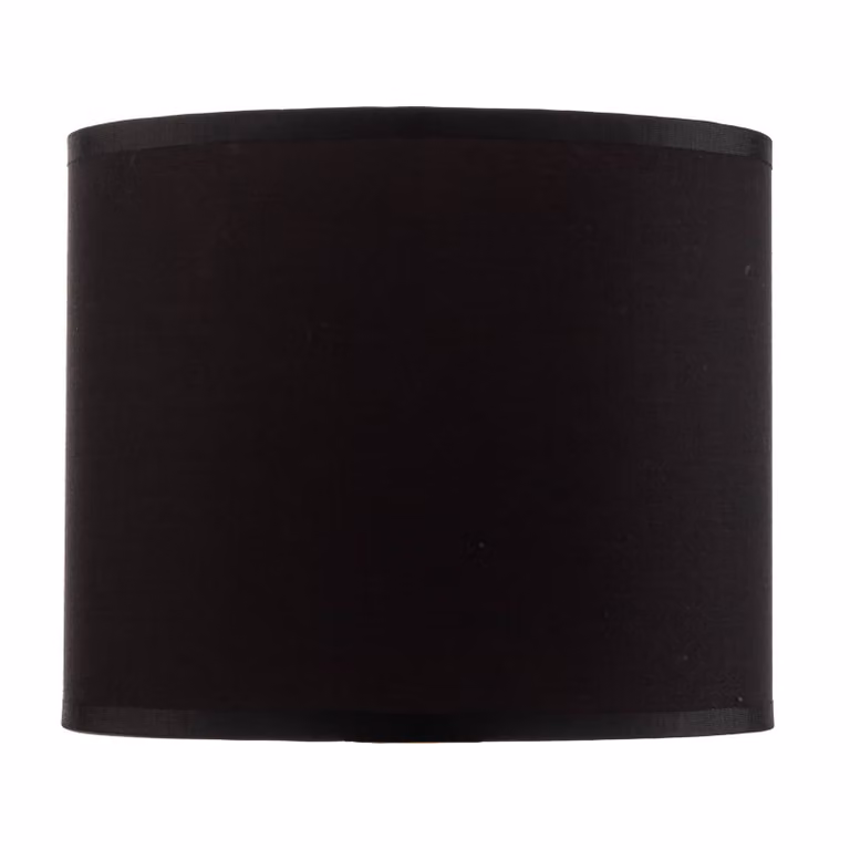 Paralume Soho, nero/oro, tessuto, Ø 18 cm Soho Luminex, Nero, Tessuto / Stoffa / Seta