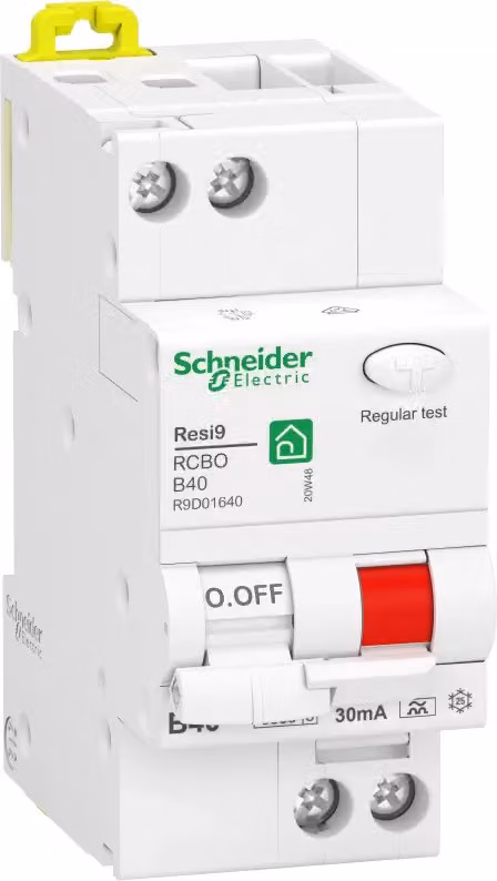 Interruttore FI/LS Schneider Electric Resi9, 2 poli, 40 A, classe B, 30 mA, 6 kA (R9D01640)