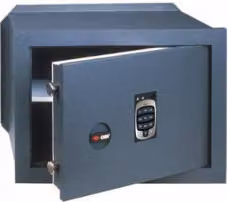 Cassaforte digitale da incasso Cisa in acciaio grigio L: 36 cm, H: 24 cm, P: 20 cm