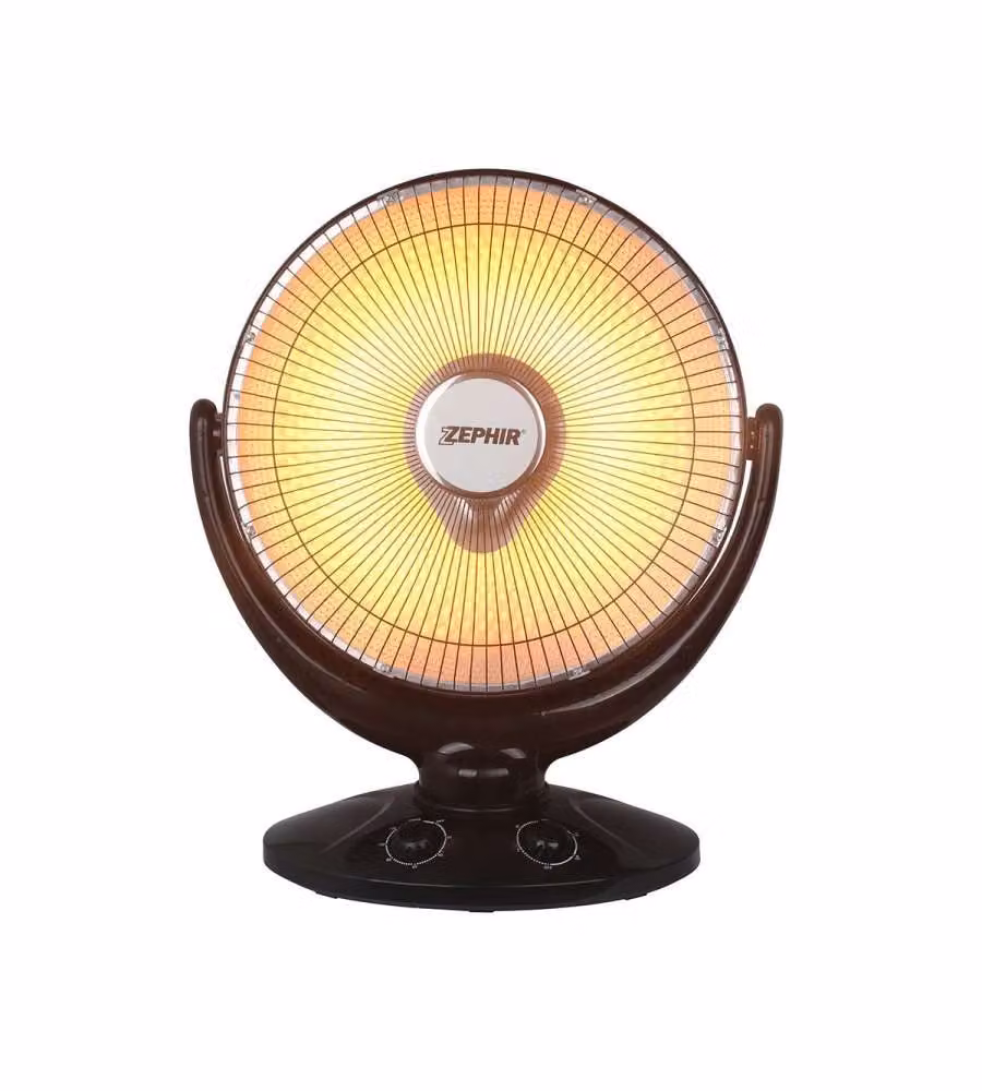 Zephir Stufa Elettrica a Parabola in Carbonio - Nera - 450W - 900W