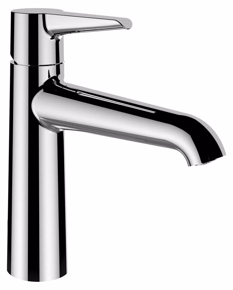 LAUFEN PURE Mitigeur monocommandé pour lavabo, bec fixe, saillie 140 mm, sans vidage, HF901704100000, HF901704100000