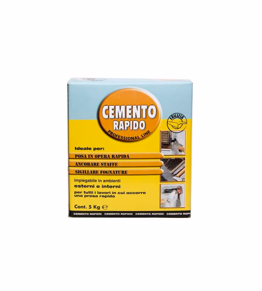 Colorchimica Cemento Rapido 5 kg - Polvere per Posa Rapida Interna ed Esterna