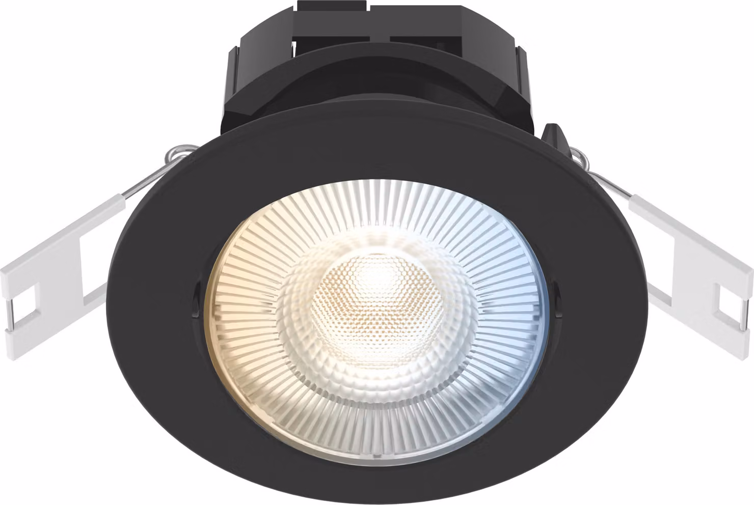 Faretto da incasso Calex Smart LED, nero, inclinabile, colori RGB e luce bianca da fredda a calda, dimmerabile, app WLAN e controllo vocale