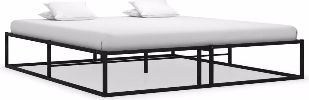 vidaXL Struttura letto in metallo nero 200x200 cm - Struttura letto - Cornici letto - Struttura letto - Letto matrimoniale
