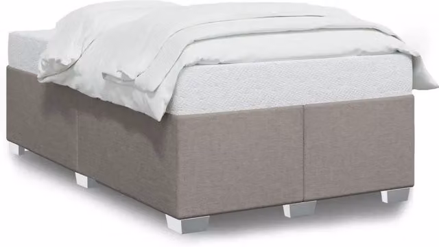 Letto matrimoniale | Letto per adulti | Giroletto senza Materasso Tortora 120x200 cm Tessuto