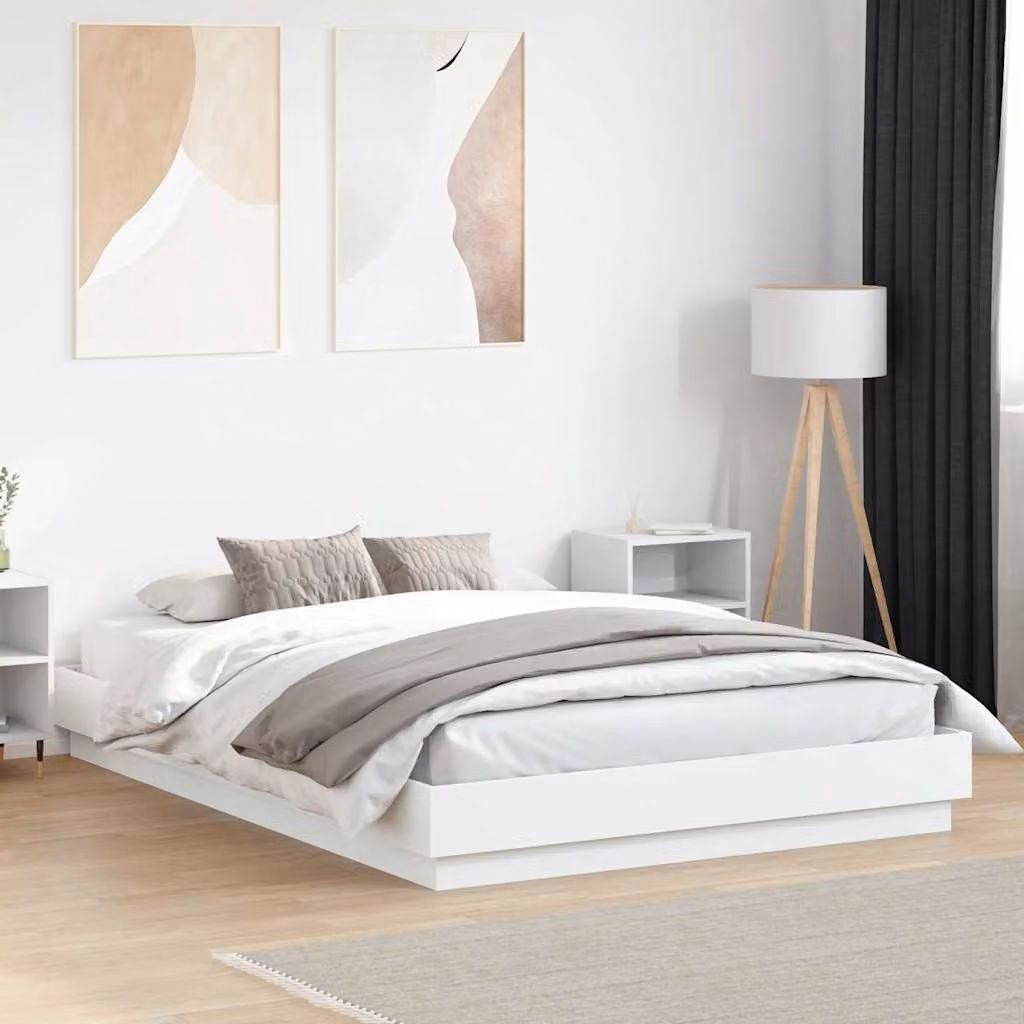 vidaXL Giroletto Bianco in Legno Multistrato 150x200 cm – 1