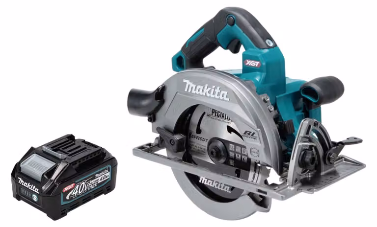 Sega circolare a batteria Makita HS 003 GM1 40 V max. 190 mm Brushless + 1x batteria da 4,0 Ah - senza caricabatterie