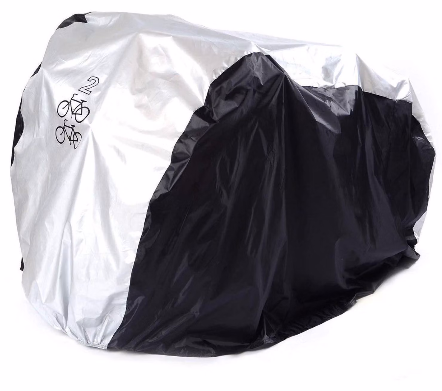 Copertura impermeabile per biciclette, adatta a 2 biciclette, realizzata in nylon, dimensioni 200x75x110 cm
