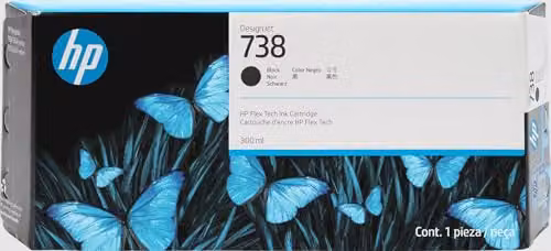 HP 738 Nero, Cartuccia Inchiostro Originale