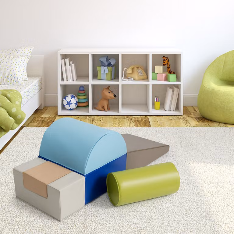 Set di 6 blocchi per arrampicata e gioco per lo sviluppo della motricità Costway multicolore