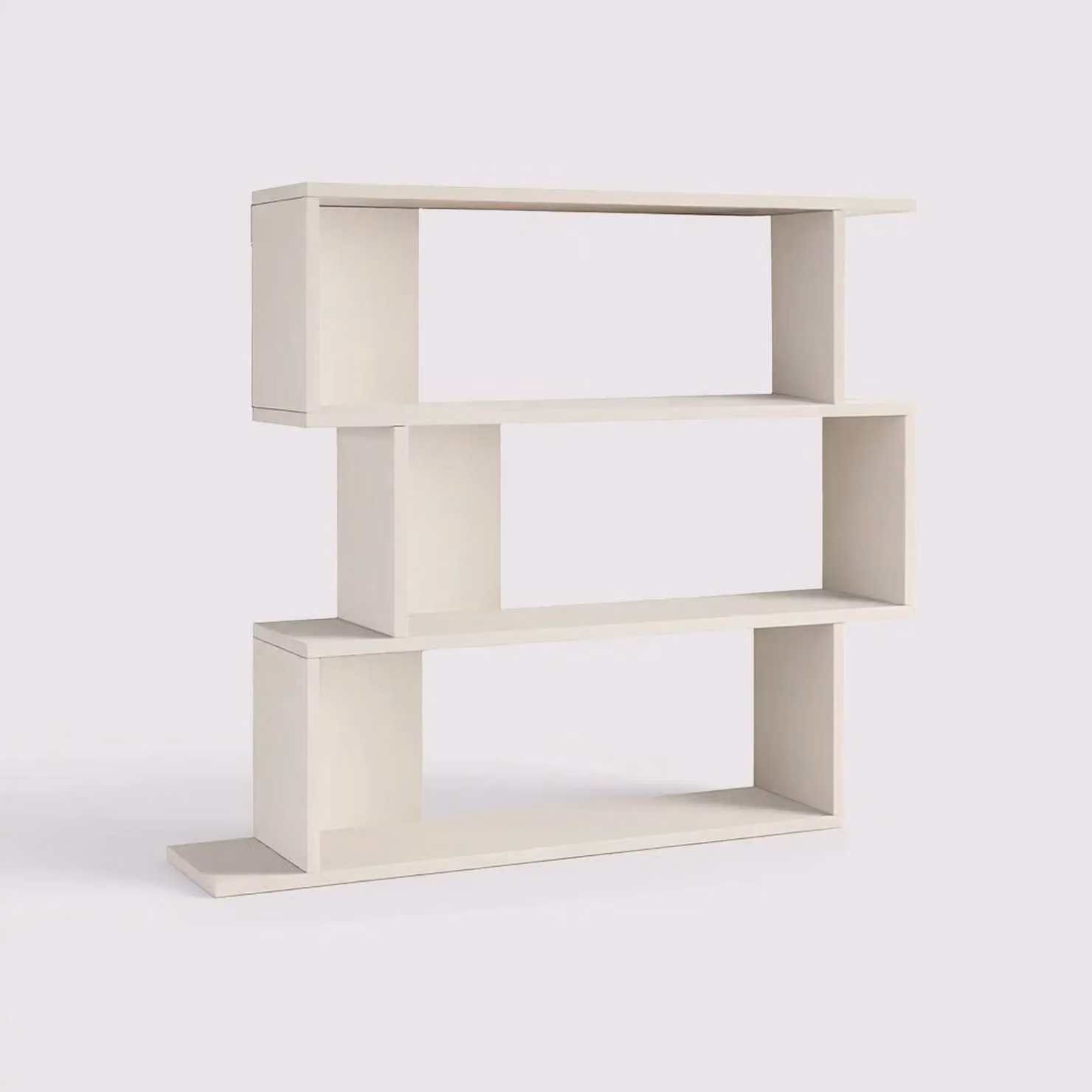 Shair - Libreria pensile bianca con 3 vani in stile moderno