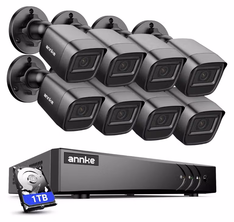 Kit di telecamere di sicurezza - Telecamera di sorveglianza - Telecamera CCTV - Telecamera di videosorveglianza - Sistema di telecamere - 4 telecamere