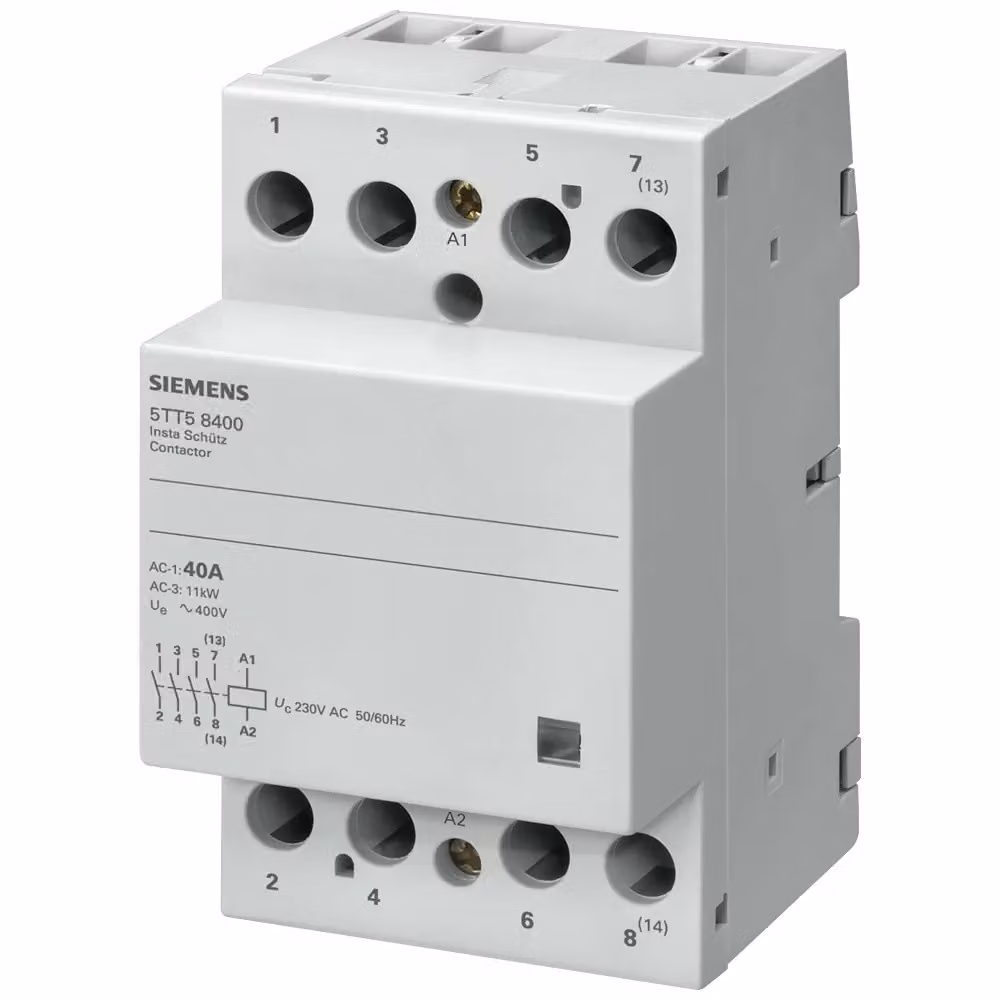 SIEMENS 5TT58530 INSTA Contattore 5TT5853-0 4Ö Contatto per 230 V CA 400 V 63 A Comando
