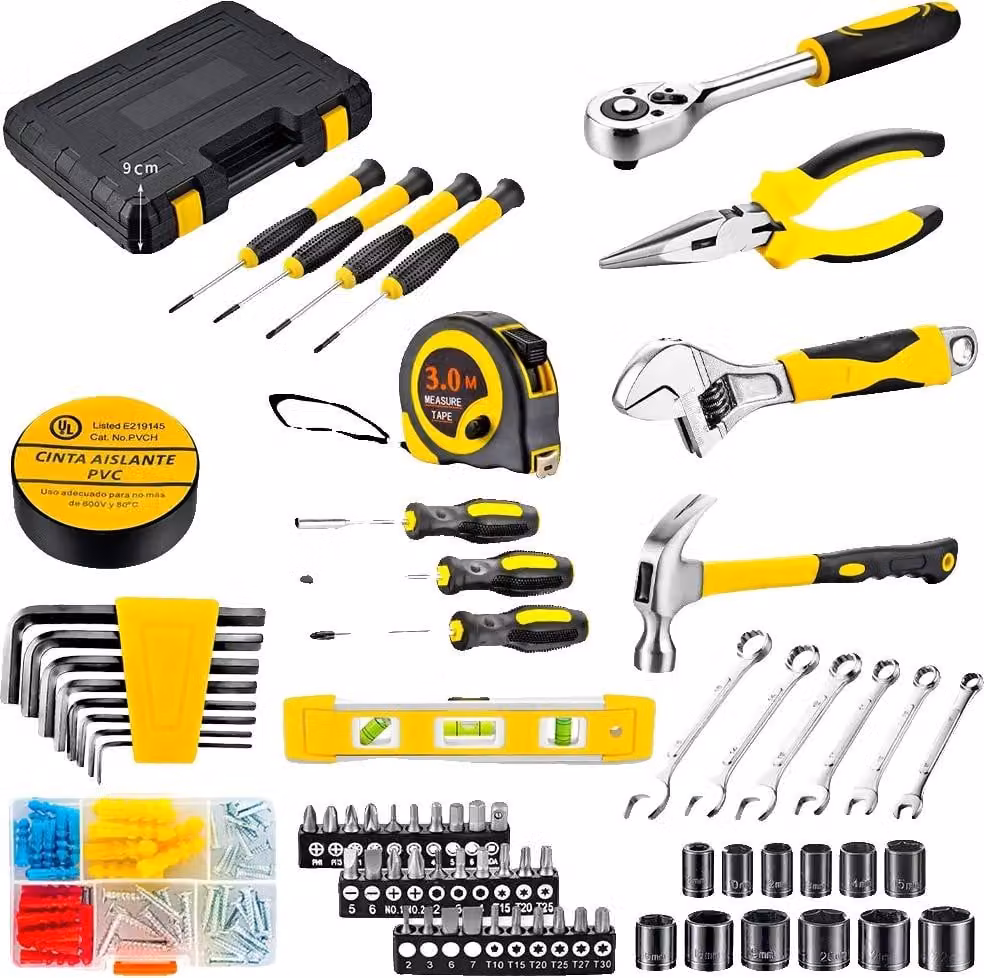 Set di utensili, 108 pezzi, struttura in acciaio, 108 pezzi
