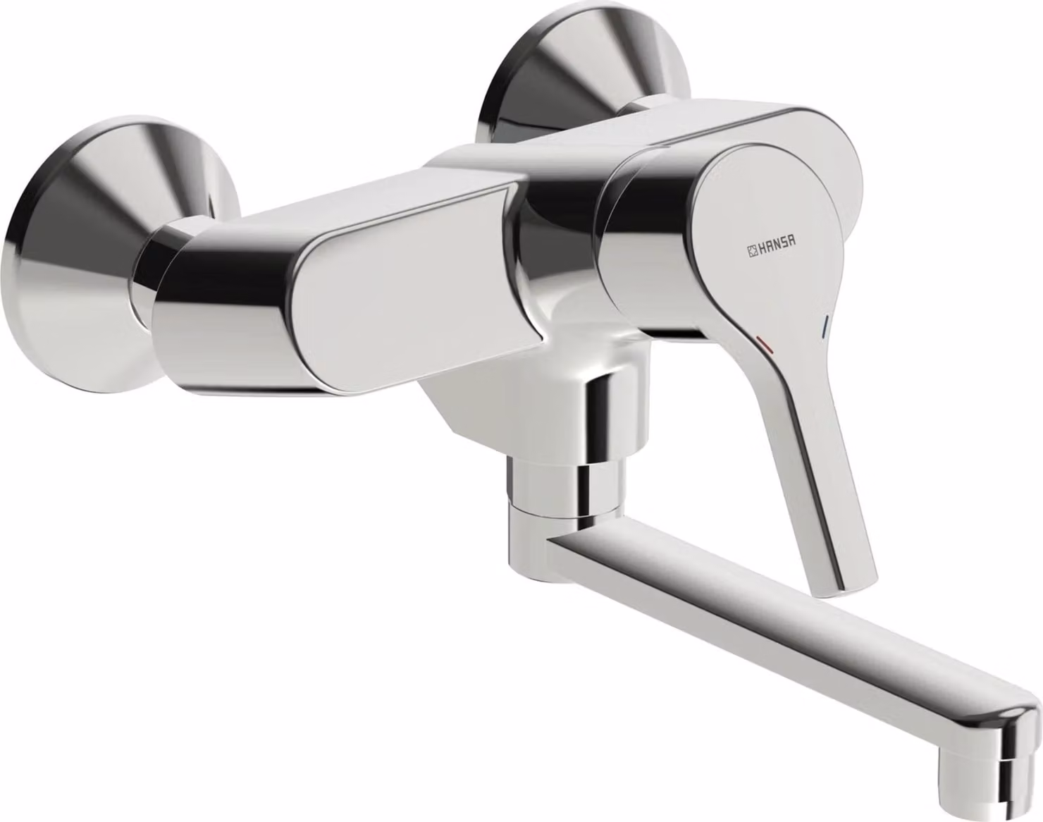 Miscelatore monocomando Hansa HA, rubinetto per lavabo e cucina, HANSAPALENO 5638, sporgenza 242 mm, DN15, cromato, 1 pz.