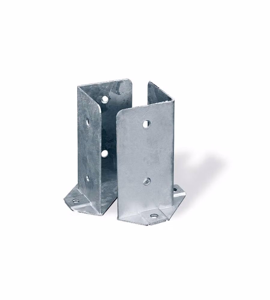 Coppia supporti ancoraggio per travi 80 x 80 x 150 mm.