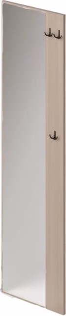 Appendiabiti con specchio a parete IPERBRIKO colore Olmo H: 182 cm, L: 50 cm, P: 4 cm