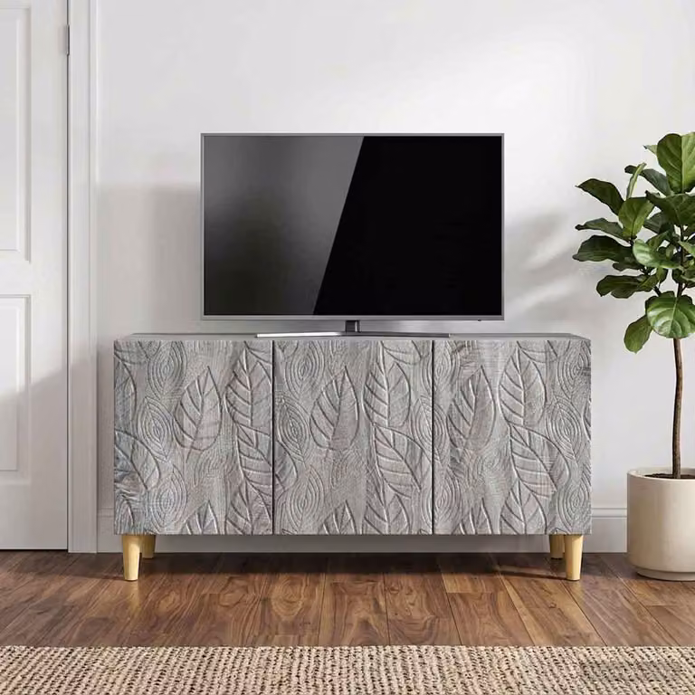 Mobile TV vidaXL moderno in legno ingegnerizzato grigio Sonoma L: 99 cm, P: 34,5 cm, H: 50 cm