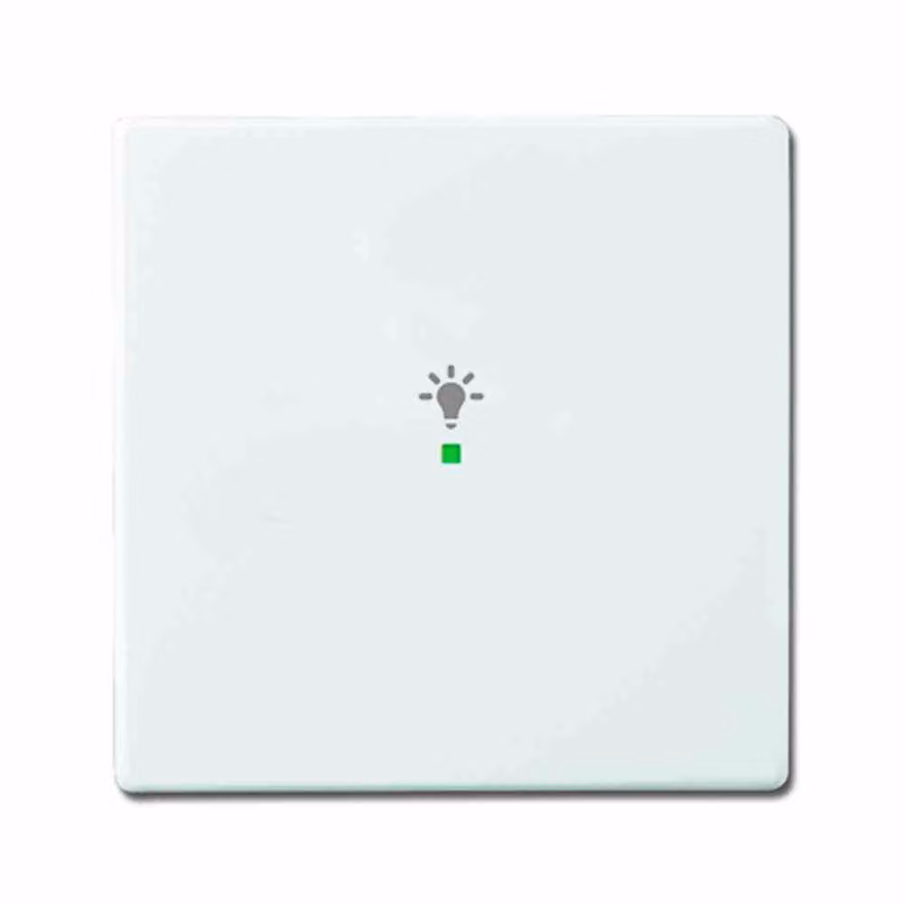 Busch-Jaeger basculante a 1 presa, simbolo luminoso studio bianco 6231-10-84