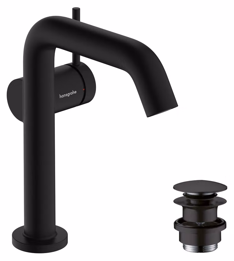 Robinetterie de lavabo hansgrohe Tecturis S 150 Fine CoolStart, EcoSmart+, avec vidage PUSH, portée de 139 mm, 73340670, 73340670