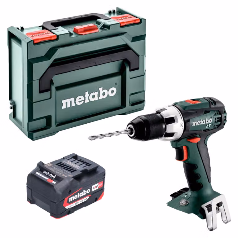Metabo BS 18 LT trapano avvitatore a batteria 18 V 60 Nm + 1x batteria ricaricabile 4,0 Ah + metaBOX - senza caricabatterie
