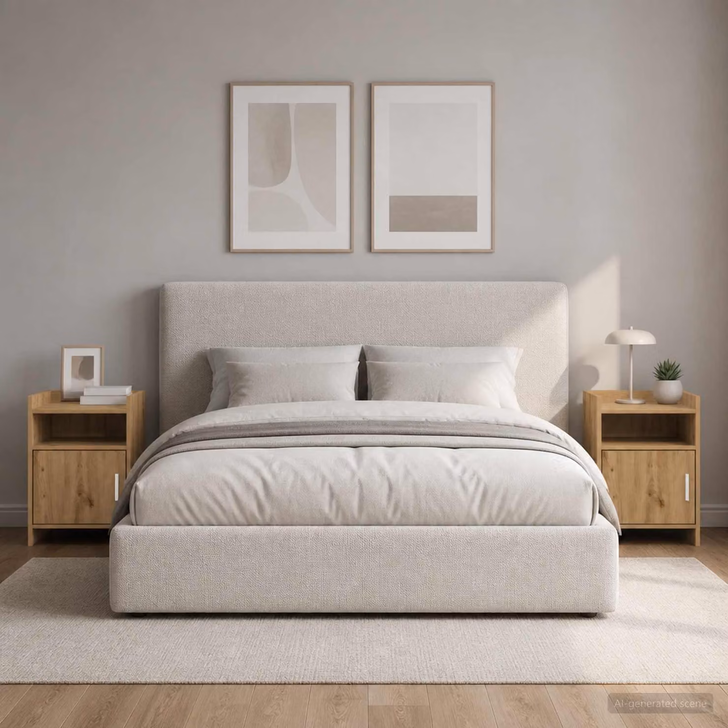 Set di 2 comodini moderni vidaXL in legno color marrone L/P/H: 40 x 36 x 60 cm