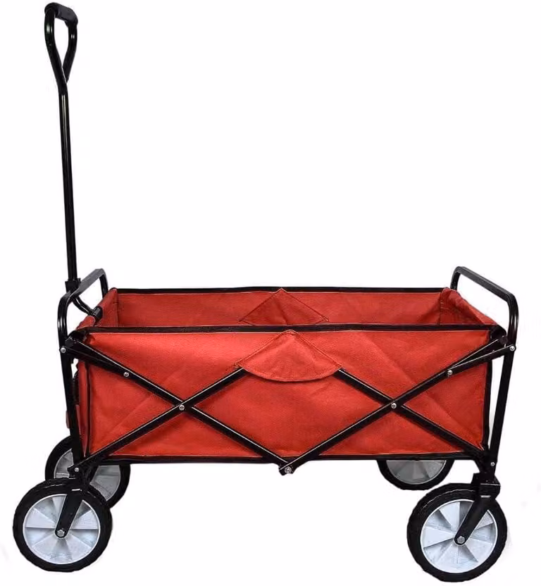 Carrello pieghevole, capacità di carico 70 kg, con borsa in tessuto impermeabile, inclusi guanti, ideale per l'uso in giardino