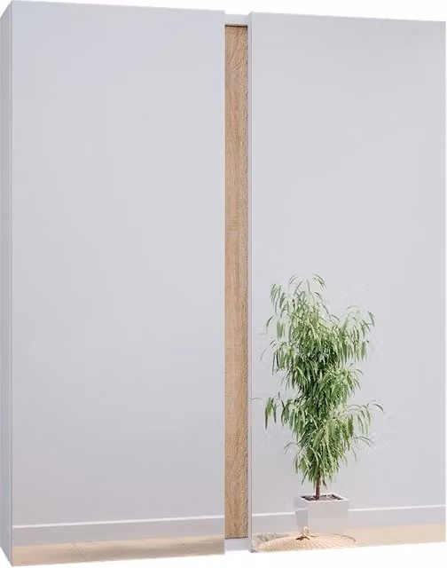 Specchio contenitore bagno Gloria Vicco Bianco con 2 ante e ripiani interni L: 70.4 cm, H: 84 cm, P: 15.9 cm