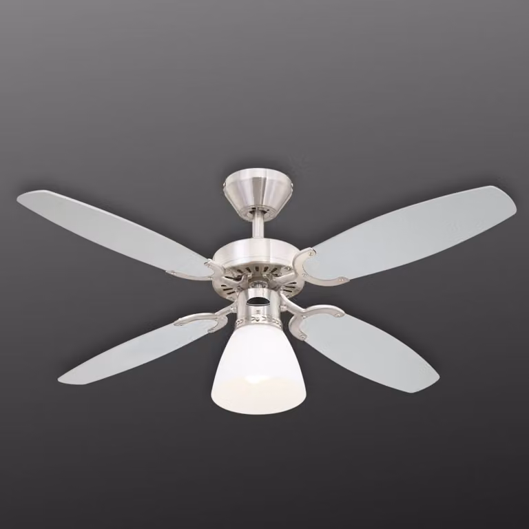 Westinghouse Capitol ventilatore con lampada CAPITOL, Nero, Soggiorno / Sala da pranzo, Plastica, Moderno