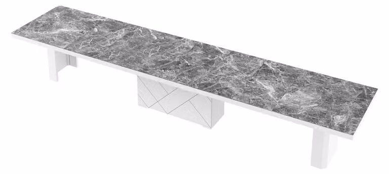 Tavolo da pranzo di design HEK-111 XXL allungabile da 180 a 468 cm