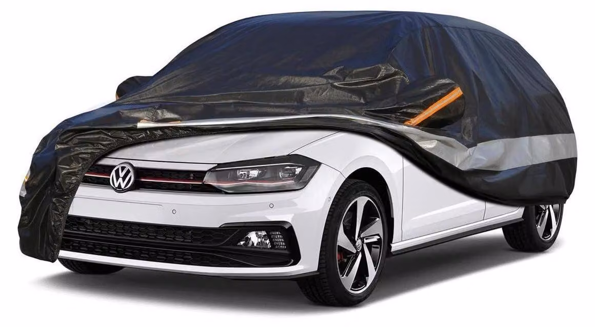 Copertura per auto, 10 strati, impermeabile e traspirante, per Volkswagen Polo (2001-2023), colore nero