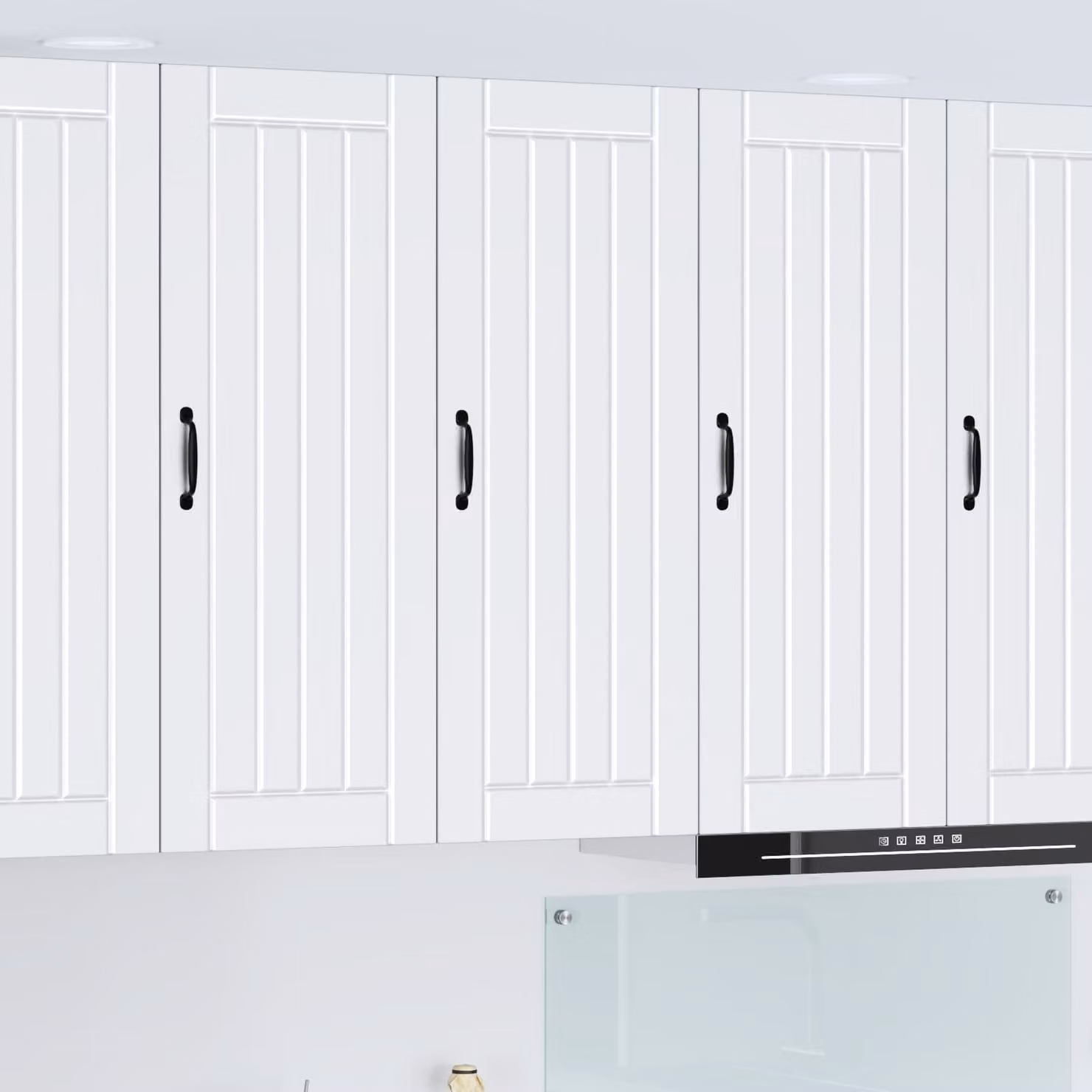 vidaXL Armadietto a muro LUCCA Bianco moderno con ante a battente e ripiani interni L: 40 cm, P: 31 cm, H: 100 cm