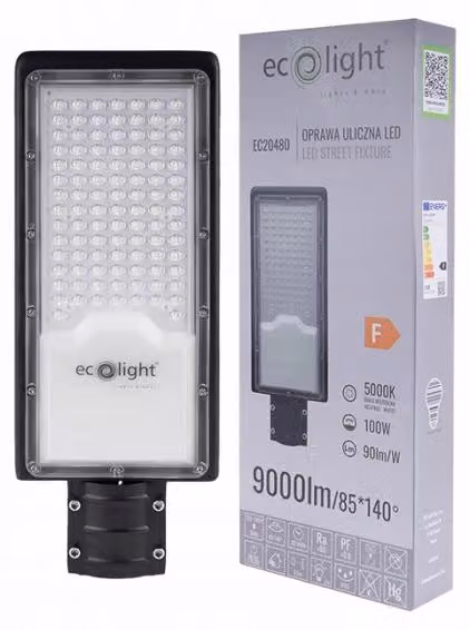 Lanterna stradale 100W 9000lm 5000K Ecolight EC20480
