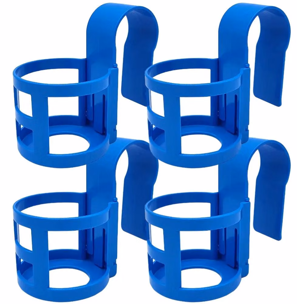 Portabicchieri per piscina, realizzato in plastica resistente, facile da installare, confezione da 4 pezzi
