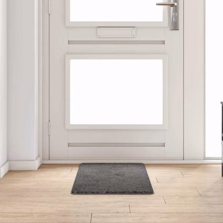 Runner in moquette vidaXL grigio, 50 x 100 cm, 100% polipropilene, design moderno e antiscivolo