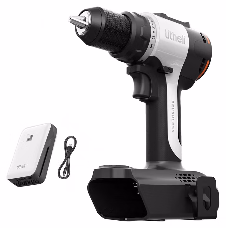 Trapano avvitatore a batteria da 20 V MAX con batteria agli ioni di litio da 2000 mAh e mandrino autoserrante da 13 mm