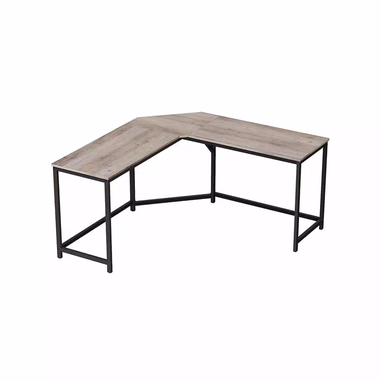 In And OutdoorMatch Mody Desk - Scrivania - Scrivania per computer - Studio - Scrivania - Marrone - 149 x 149 x 75 cm