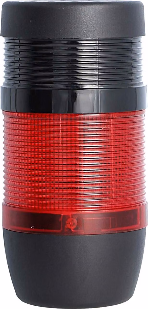 Colonna segnaletica STEX24 rossa, 70 mm, 24 V CA/CC, luce lampeggiante a LED con cicalino, SS70-B1/24 107 Volume 90 db - 1 pezzo