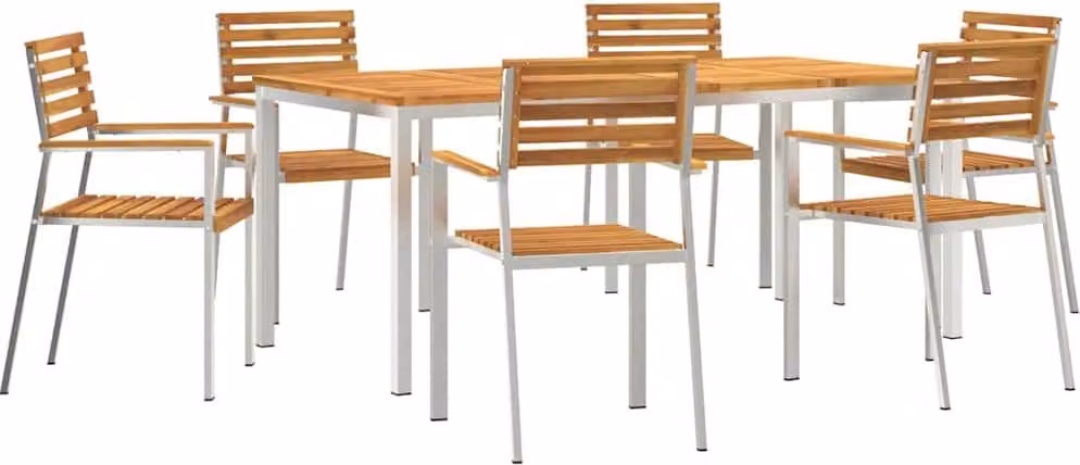 Set da Pranzo per Giardino 7 pcs