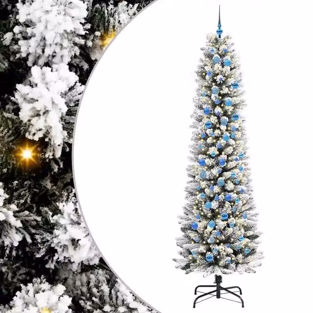 Albero di Natale | Decorazioni natalizie artificiale con 300 LED Bianco 240 cm