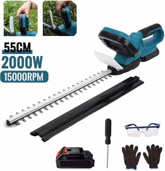 Estrattore elettrico da giardino - 2000W - 15000 giri/min - 18V Accu