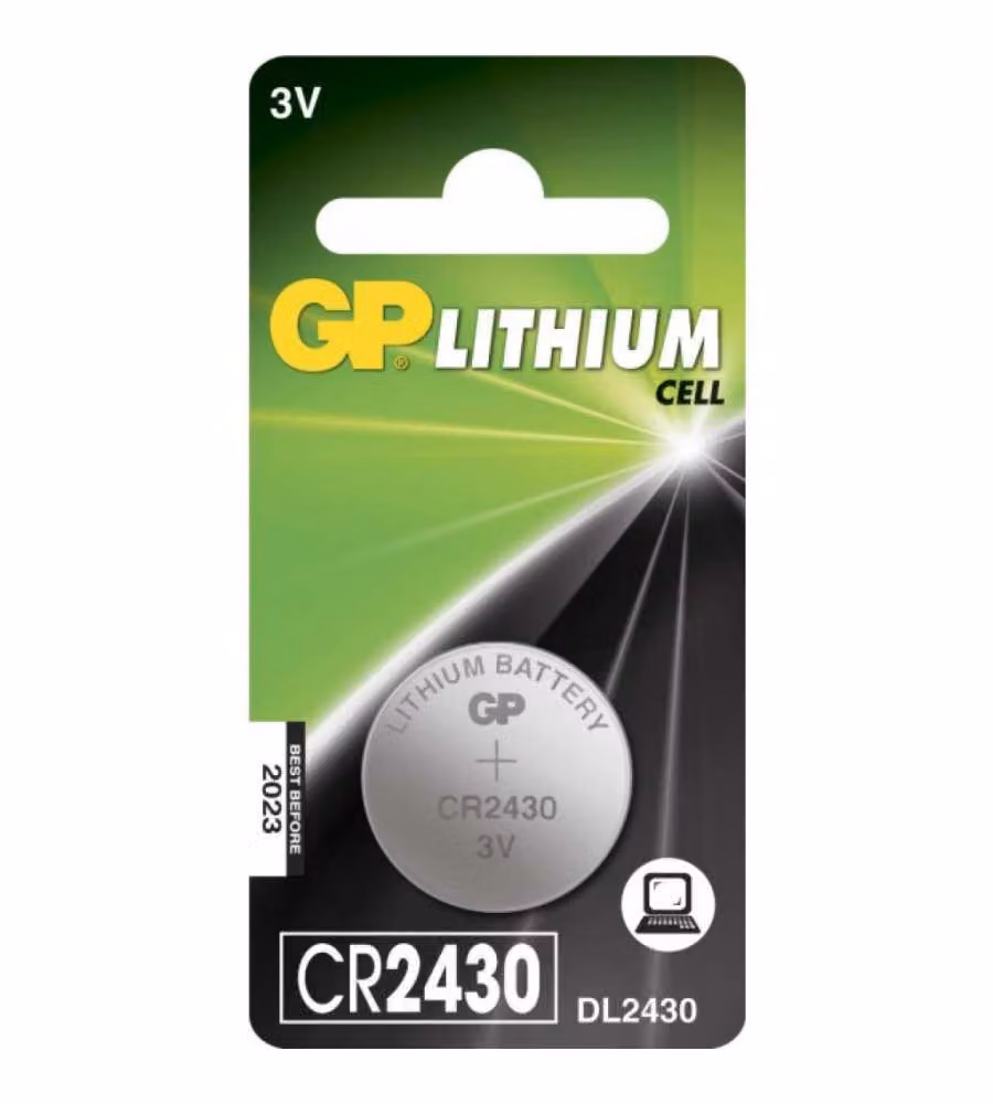 Batteria al Litio a Bottone 3V CR2430 (Blister 1 Pezzo)