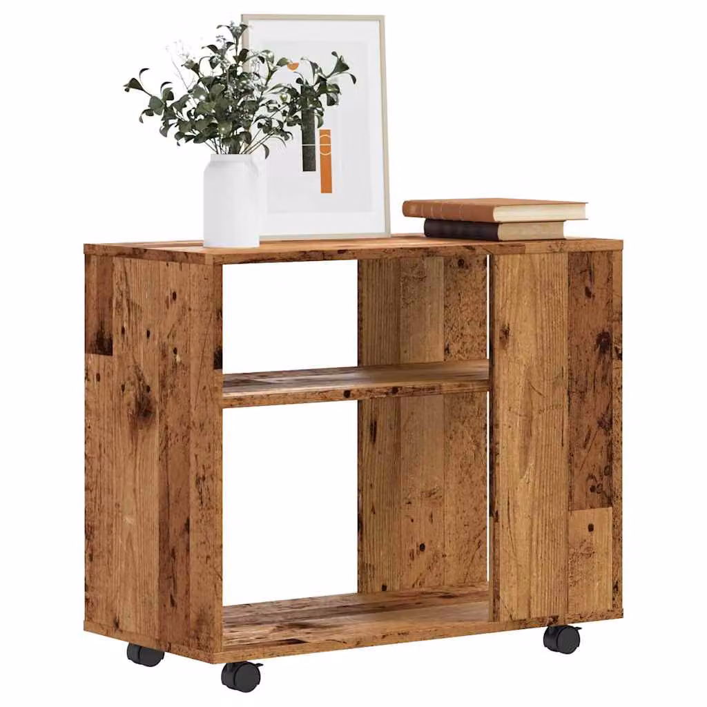 vidaXL Tavolino da Salotto in Legno Antico Marrone L 70 cm, P 35 cm, H 60,5 cm