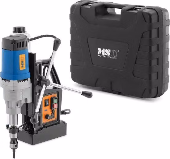 Trattore a magneti MSW blu da 1680 W con 300 giri/min e manovella Weldon 19 mm