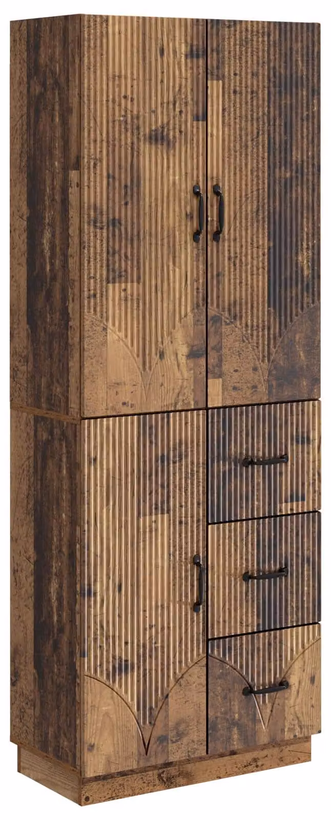 Set di armadi 2 pcs Legno antico Legno ingegnerizzato