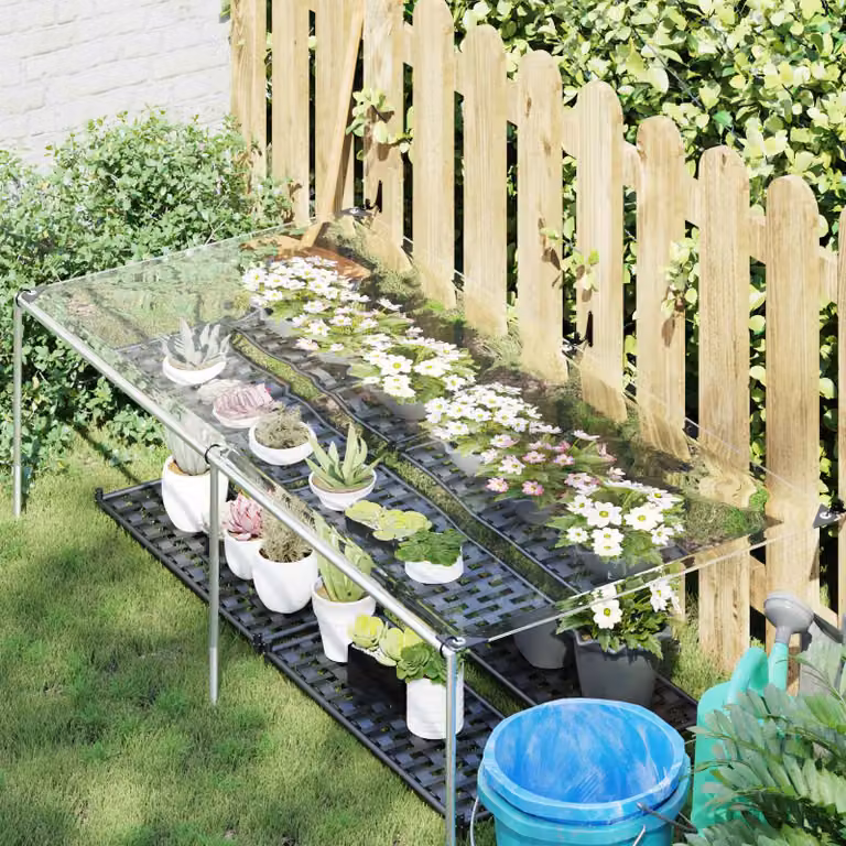 Copertura per piante vidaXL in PVC trasparente, 1 x 2 m
