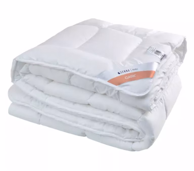 Tutto l'anno 155x200 Trapunta CLASSICA Senna Home anallergica, cotone, poliestere, bianco