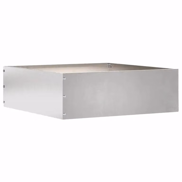 Bordura per prato vidaXL in acciaio inox argento L/P/H: 40 x 40 x 13 cm